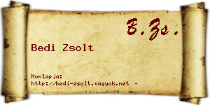 Bedi Zsolt névjegykártya