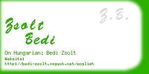 zsolt bedi business card